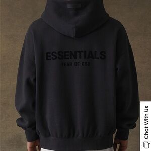 Essentials by Fear of God Hoody in Black. Men/Unisex Large. New.